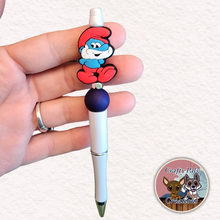 Load image into Gallery viewer, Mr. Blue Beaded Pen
