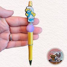 Load image into Gallery viewer, Ms. Blue Beaded Pen
