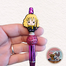 Load image into Gallery viewer, Wizard Girl Beaded Pen

