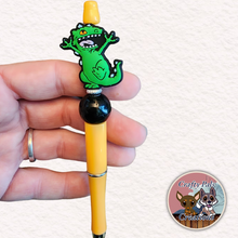 Load image into Gallery viewer, Rawr-a-saur Beaded Pen
