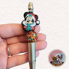 Load image into Gallery viewer, Xmas Mouse Beaded Pen
