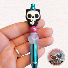 Load image into Gallery viewer, Skelly Bear Beaded Pen
