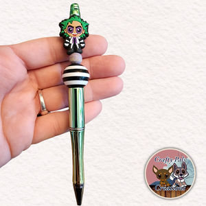Mr. Beetleguise Beaded Pen