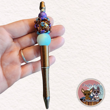Load image into Gallery viewer, Chainmail Beaded Glitter Coffee Pen
