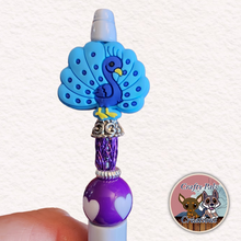 Load image into Gallery viewer, Viking Weave Peacock Beaded Pen
