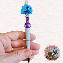 Load image into Gallery viewer, Viking Weave Peacock Beaded Pen
