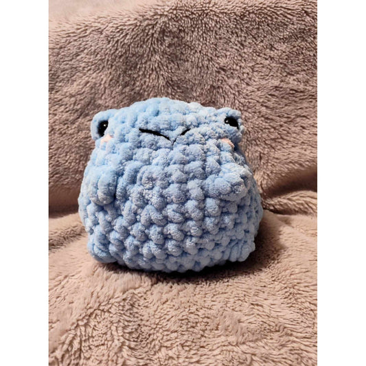 Blue Cheeky Frog Plushie