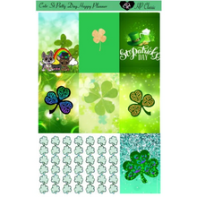 Load image into Gallery viewer, Cute St. Paddy Day Happy Planner White Space Kit
