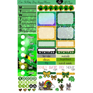 Cute St. Paddy Day Happy Planner White Space Kit