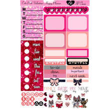 Load image into Gallery viewer, Cute Valentine Happy Planner White Space Kit
