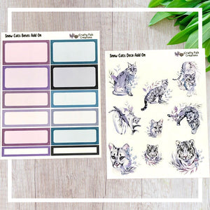 Snow Cats Happy Planner White Space Kit