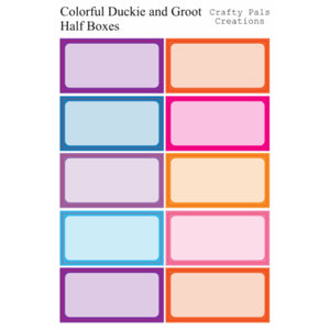 Colorful Duckie and Groot Sheet Sets