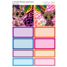 Load image into Gallery viewer, Colorful Duckie and Groot Sheet Sets
