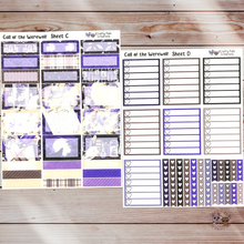 Load image into Gallery viewer, Call of the Werewolf Weekly Planner Stickers - A-La-Carte
