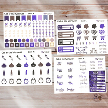 Load image into Gallery viewer, Call of the Werewolf Weekly Planner Stickers - A-La-Carte
