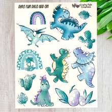 Load image into Gallery viewer, Dino Fun Happy Planner White Space Kit
