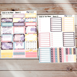 Child of the Moon Weekly Planner Stickers - A-La-Carte