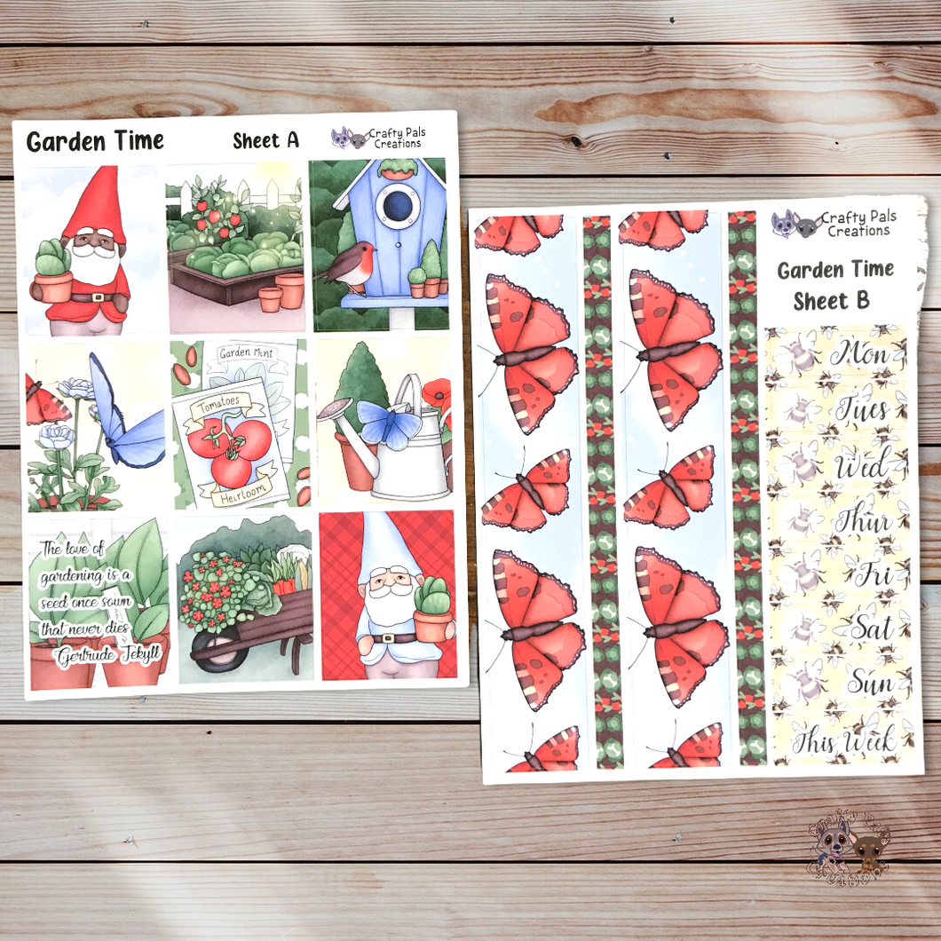 Garden Time Weekly Planner Stickers - A-La-Carte